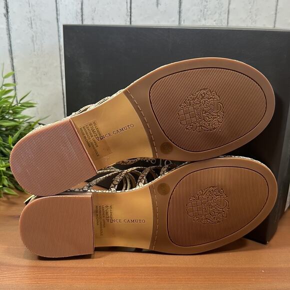 Vince Camuto Lendrila Leather Gladiator Sandals Size 6.5 - Picture 10 of 12